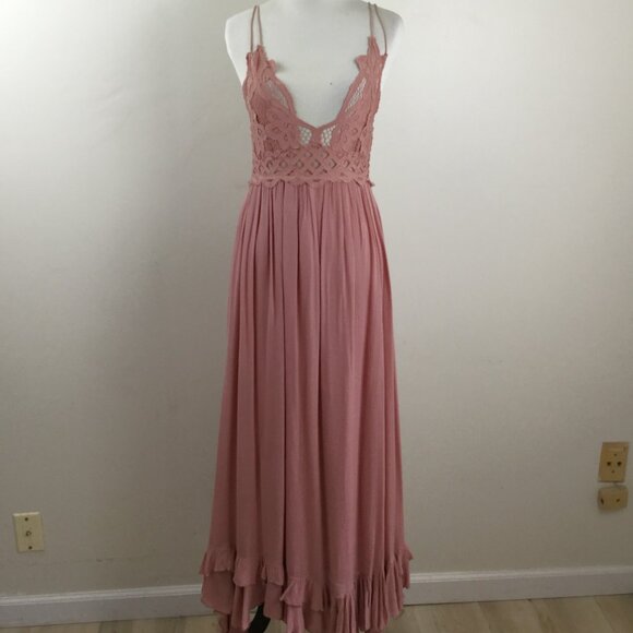 Free People Adella Slip Maxi Dress s - Picture 7 of 9